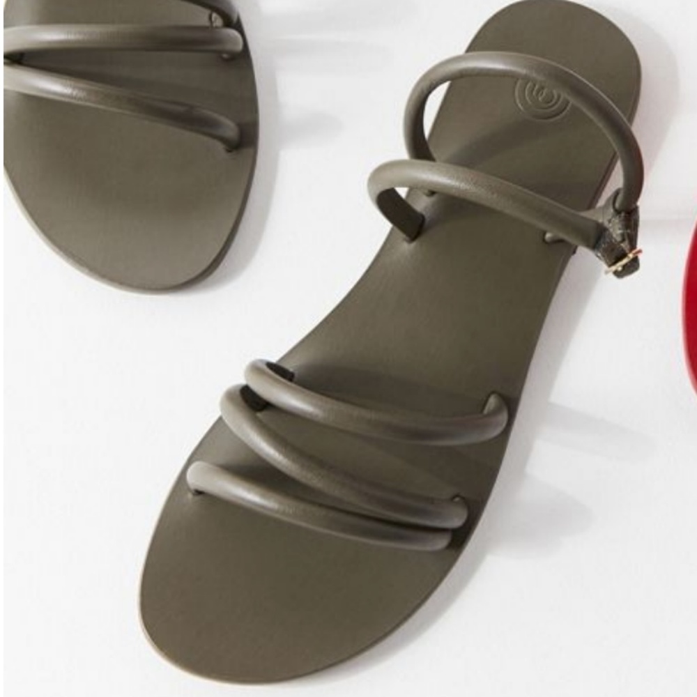 NWT Green Leather Tube Sandals by UO